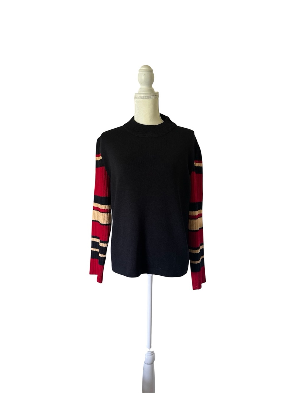 St. John Sport by Marie Gray Black Knit Pullover